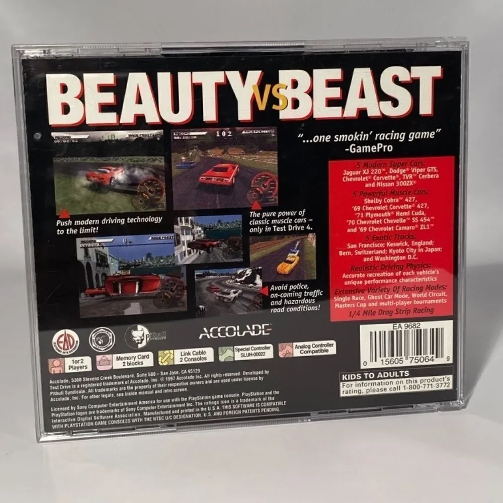 Playstation Test Drive 4 Best Racing Game of 1997